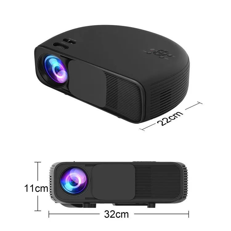 

3600 Lumens high lumen mini led projector 1280*800 support 1080 for home theater Topkey CL760, N/a