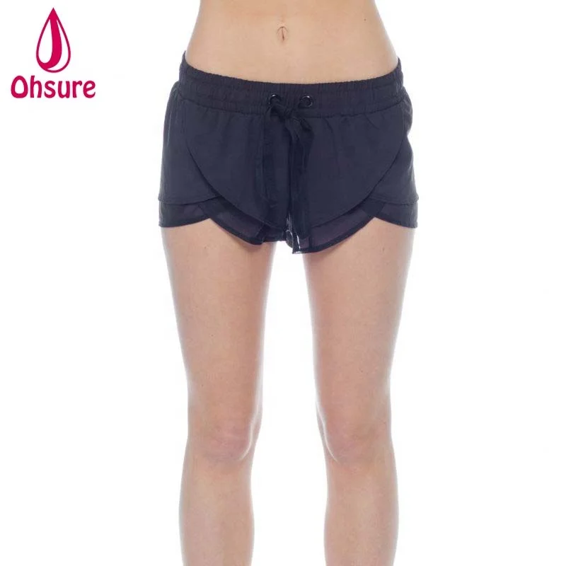 86%polyester 14%spandex Running Shorts Women Sports Bottoms Fitness Wear - Buy Running Shorts 