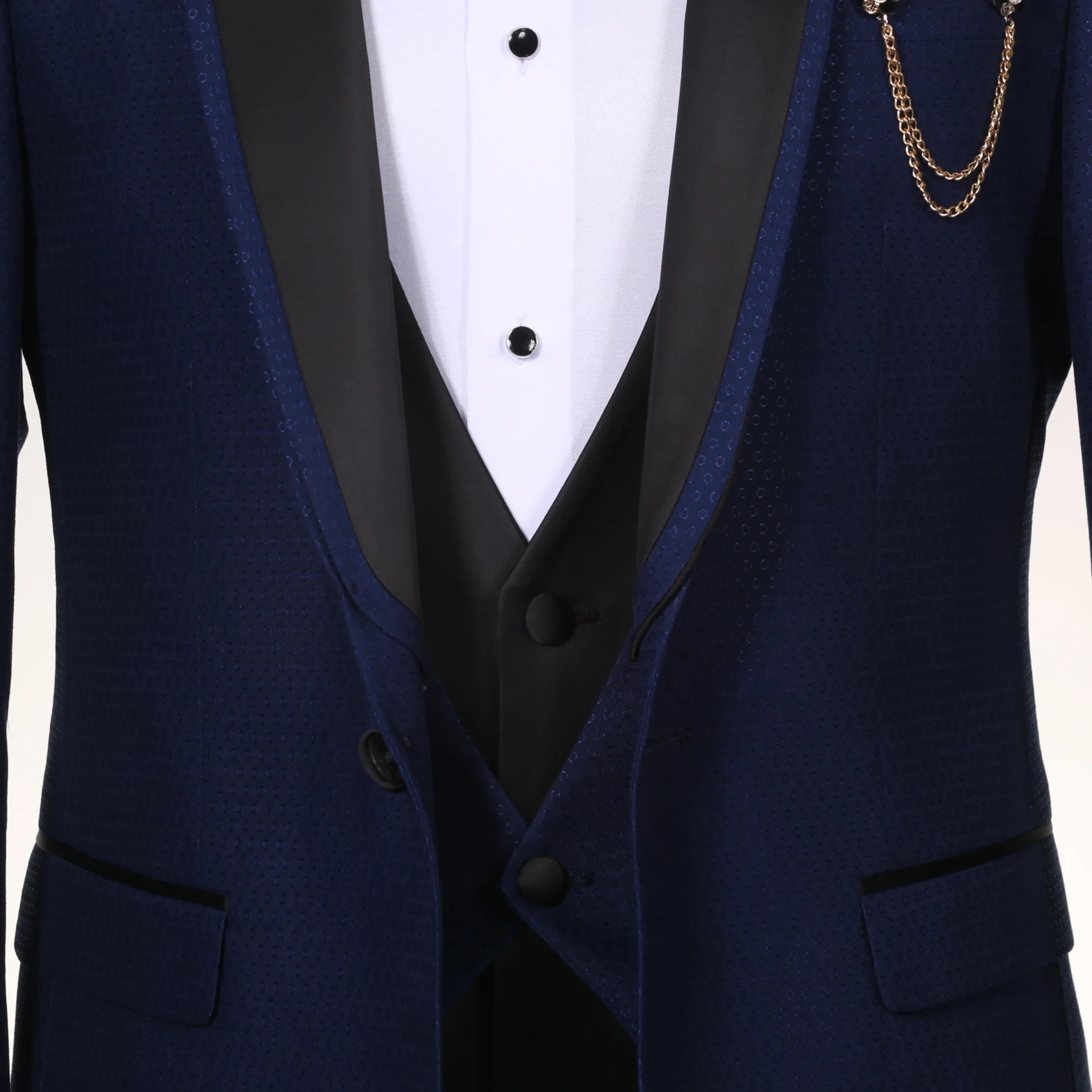 
High quality tuxedo formal black two botton suit for men 