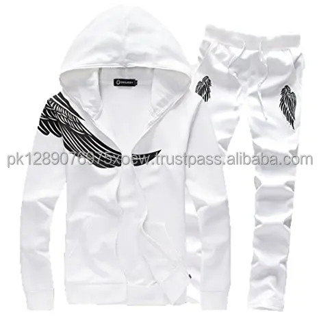white cotton tracksuit