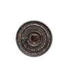 Fashion Smoky Gemstone 925 Silver Diamond Tea Cup Ring