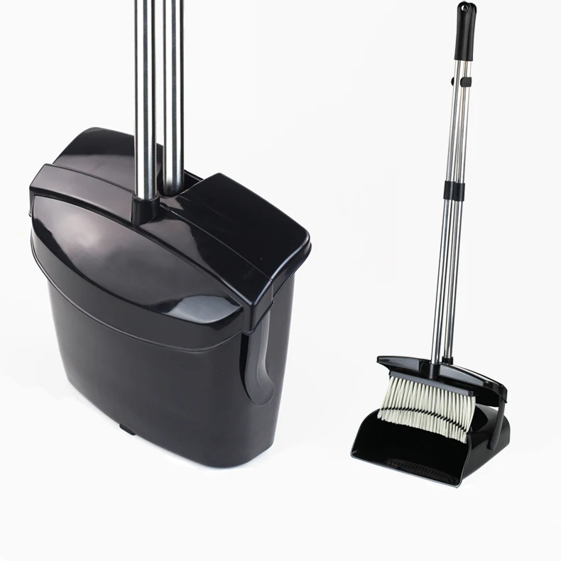 

Easy Cleaning Kitchen Folding Windproof Broom And Dustpan Set With Lid, Customized