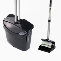 

Easy Cleaning Kitchen Folding Windproof Broom And Dustpan Set With Lid