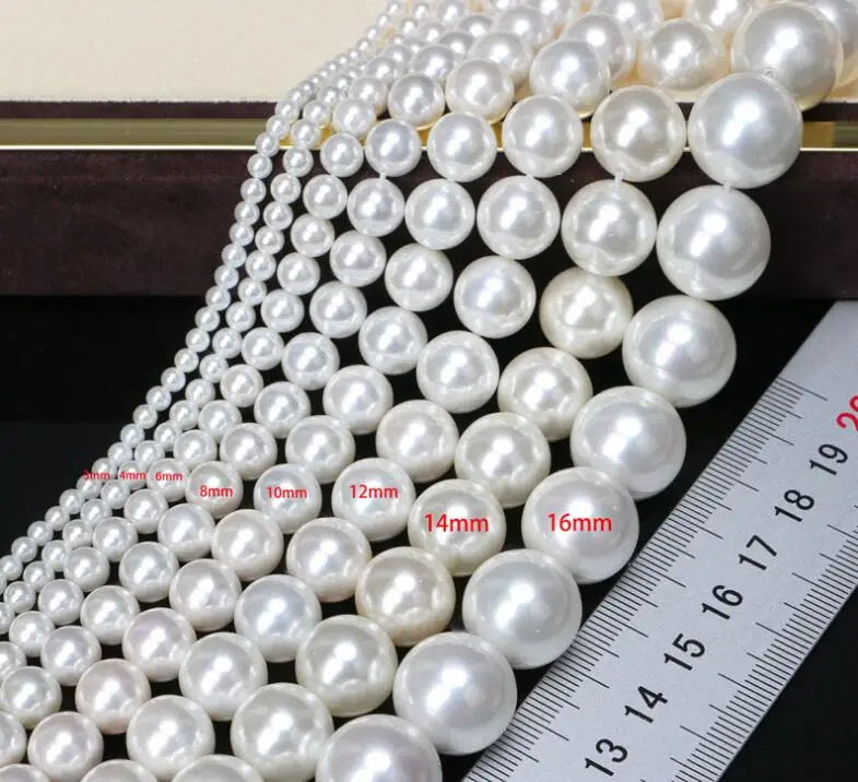 Wholesale Multi-Color South Sea Shell Round Loose Beads Mother of Pearl