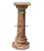 HOT SALE CHEAP PRICE MULTI RED ONYX COLUMNS PILLARS CARVED TOP