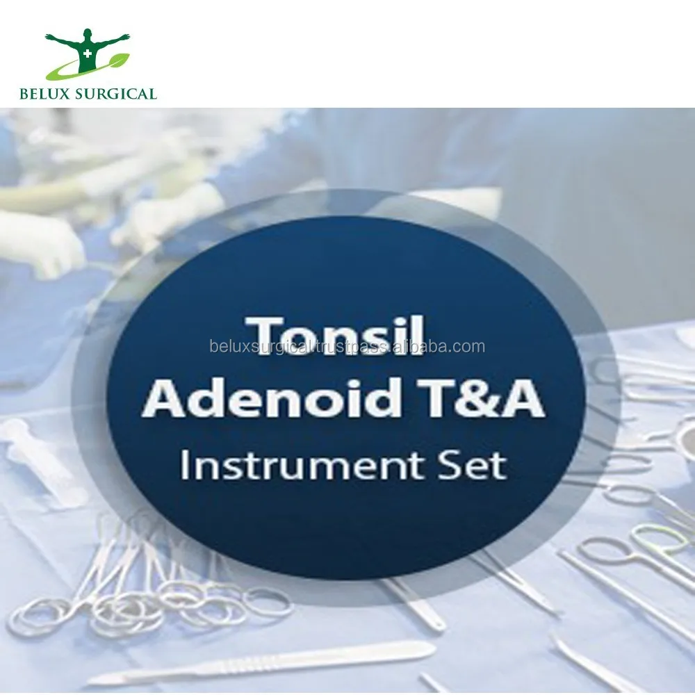surgical instrument set/ tonsil adenoid t & a instrument set