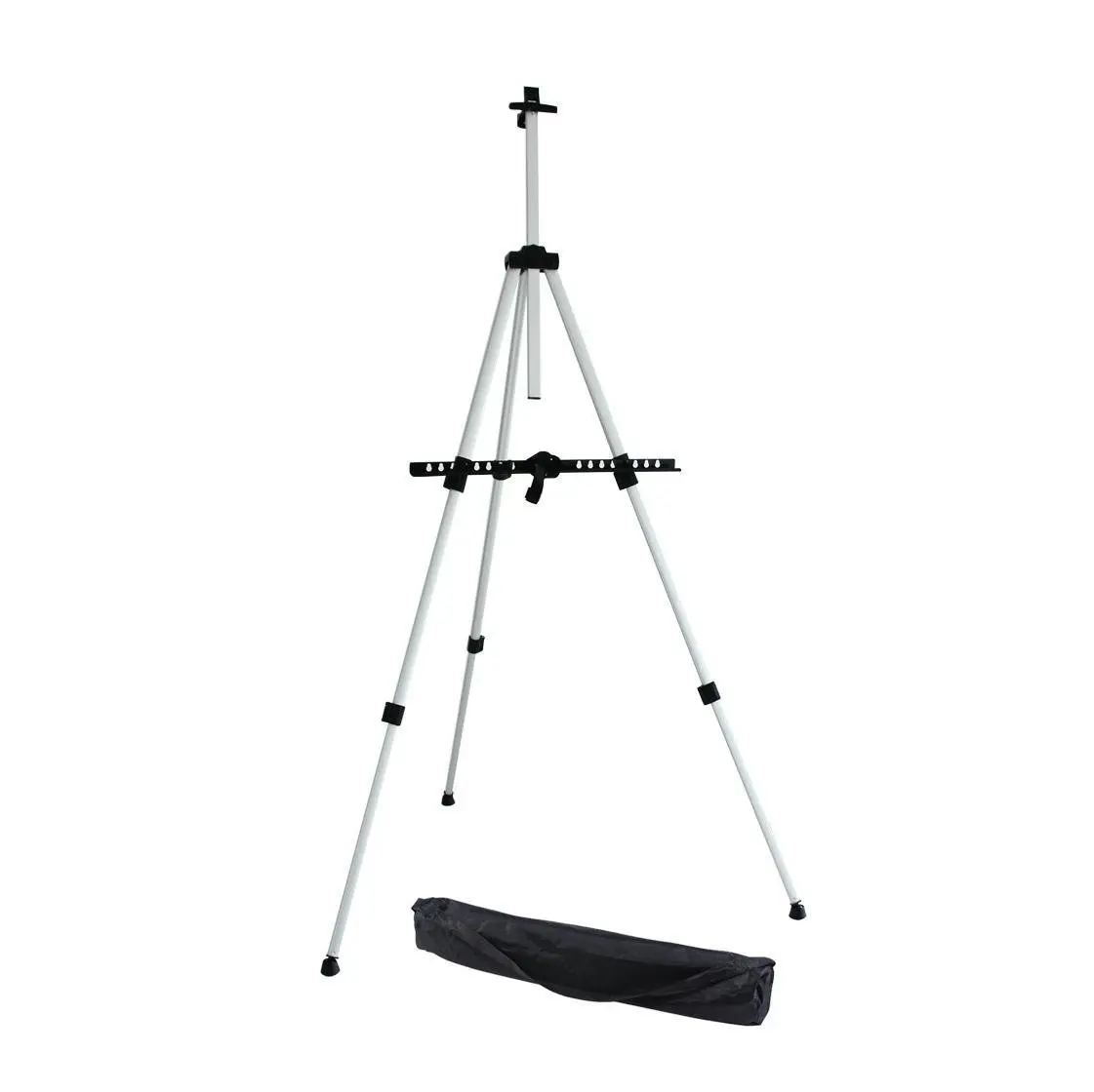 Durable Alloy Artist Easel Stand with Two Board Clips Lightweight Easel Stand with Carrying Bag Sturdy Adjustable Height Easel Tripod Stand from 20to 61 Multipurpose Display Stand for Floor//Table-Top Drawing and Displaying