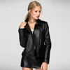 Women Turkish Leather Jacket First Class Black