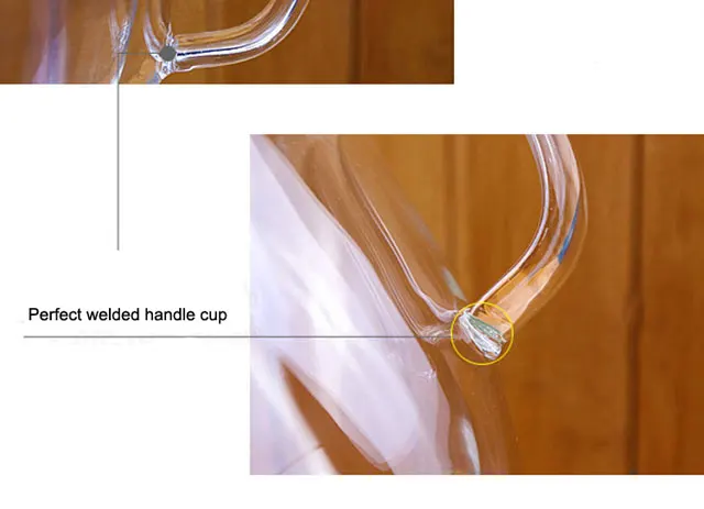 Hot sale double-walled glass Coffee cups with handle to keep warm