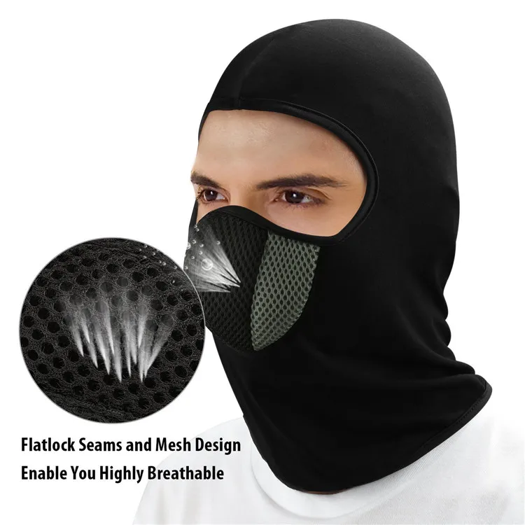 Balaclava Windproof Ski Mask Coldweather Half Face Motorcycle Mask Ultimate With Polyester