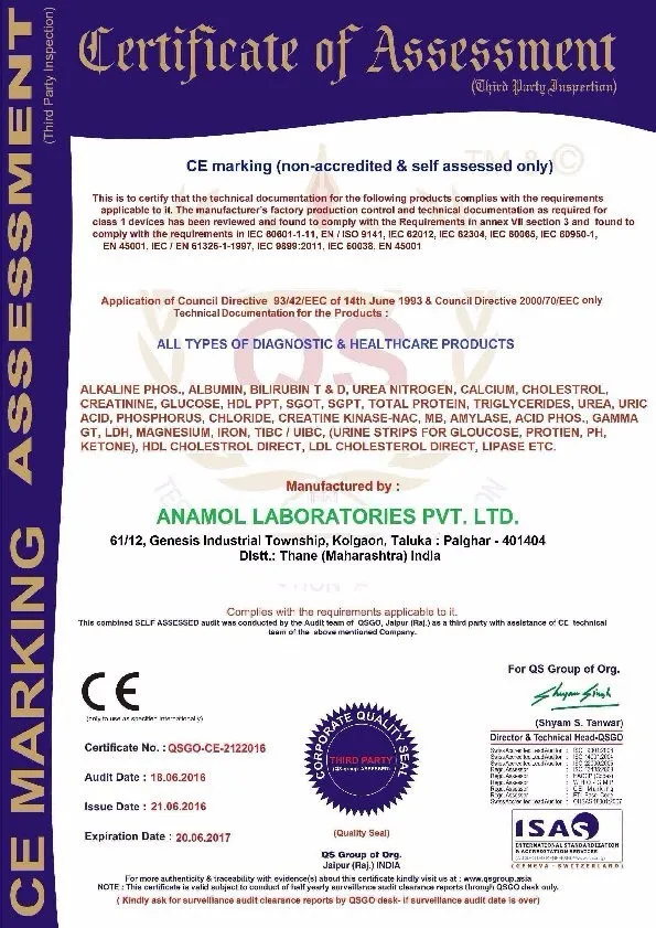 CE Certificate Old