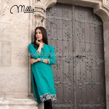 latest kurti neck designs 2014