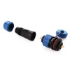 plastic waterproof cable conneector 2 pin electric plug