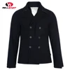 Wool coat/ Wool toggle coat/ Pea coat with custom sizes and embroidery logos