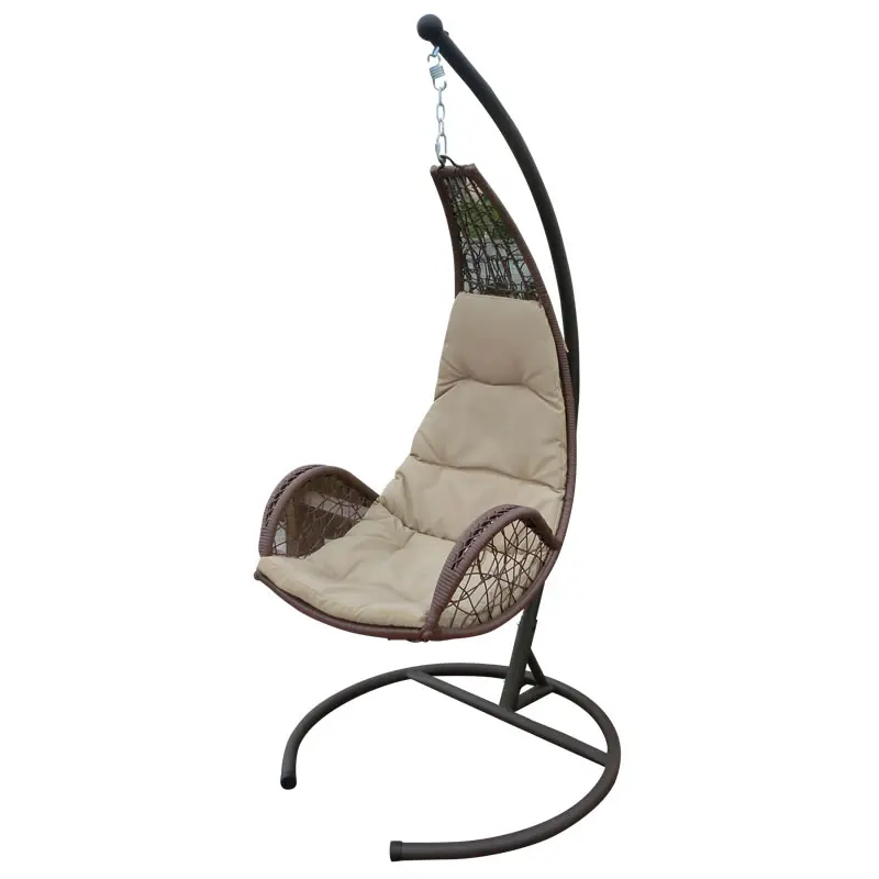 Outdoor Rattan Hanging Lounger Wicker Furniture,Rattan Moon Chair With