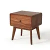 Modern Industrial Wooden Retro Style Bedside,Rustic Wood 1 Drawer Bedside,Wooden Bedroom Nightstand