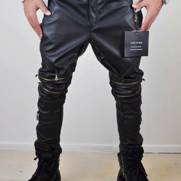 leather harem pants