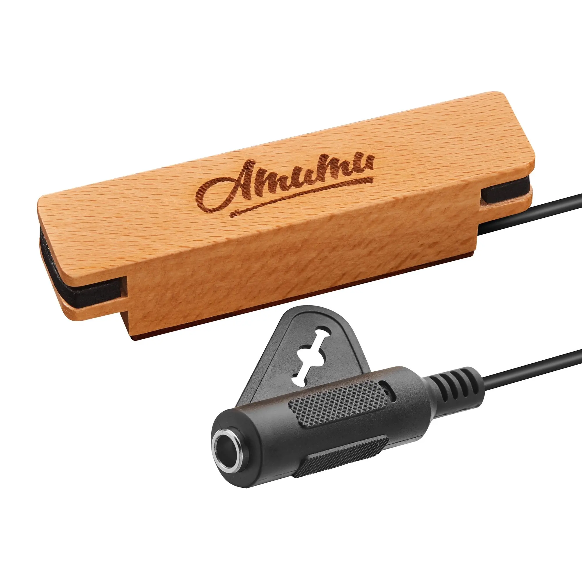 A810 TYLANHUA Acoustic Folk Guitar Pickups,10-Feet Straight to Right Angle FREE Guitar Cable,Passive Magnetic Soundhole Pickup Transducer Microphone Wire Amplifier Speaker-Humbucker