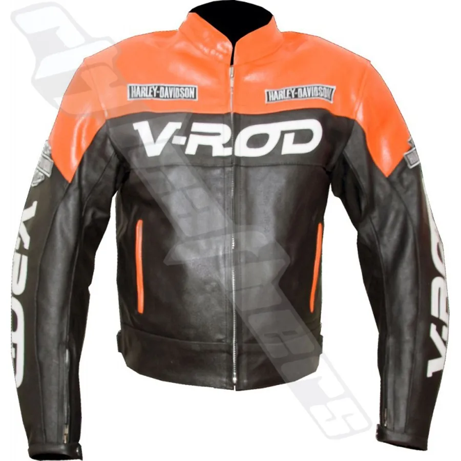 v rod leather jacket