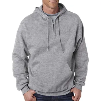 quarter zip fleece hoodie