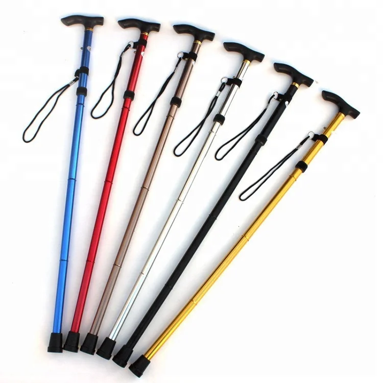 

Factory Wholesale canes folding walking stick trekking foldable walking sticks hiking poles, Customized color