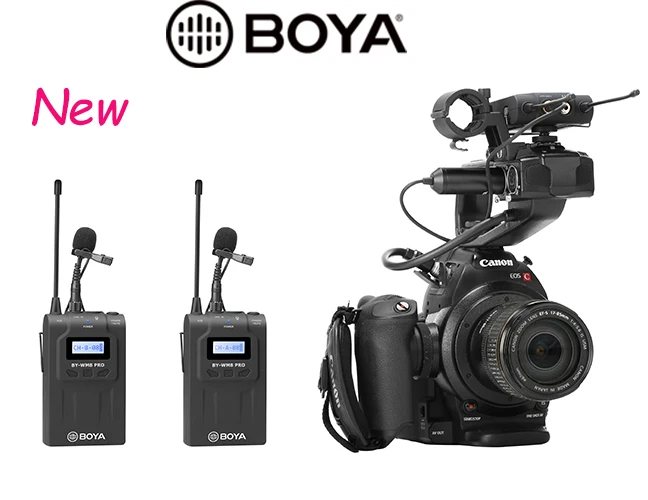 

NEW Boya BY-WM8 Pro-K1 K2 UHF Wireless Microphone System, Black