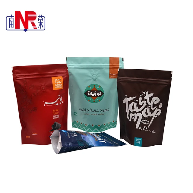 
Custom Printed Packet Aluminum Stand Up Sterilization Mylar Mini Bag , Laminated Printing Aluminium Foil Pouch Packaging 