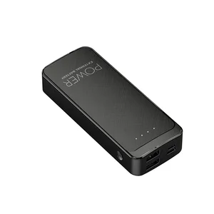 Compact 10000mAh Dual USB Power Bank