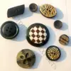 Buffalo Horn Finished Fancy Buttons