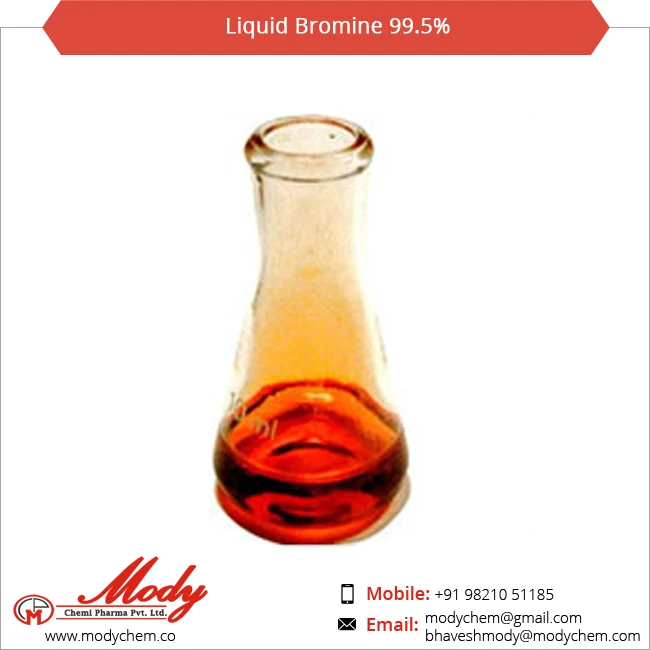 99.5 Pure Liquid Bromine For Pharma Chemicals Buy Bromine Price