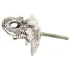 Handmade Silver Elephant Shape Aluminium Ceramic Knobs MK-183
