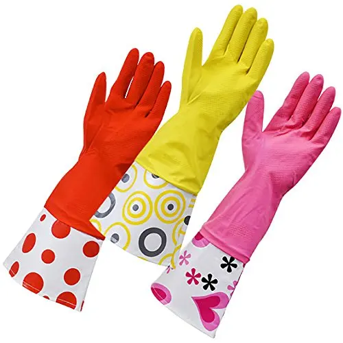 designer rubber gloves