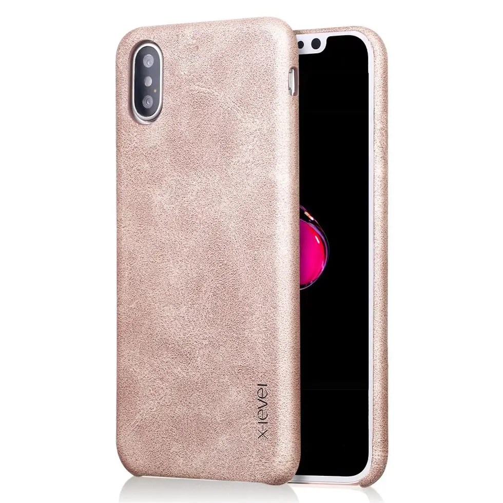 

[X-Level] Wholesale New Product Cellphone cover for iphone x mobile phone case, Black;gold;red;chinese red;dark coffee
