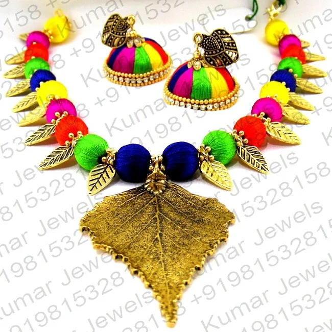 Stylish Funky Leaf Style Gold Plated 