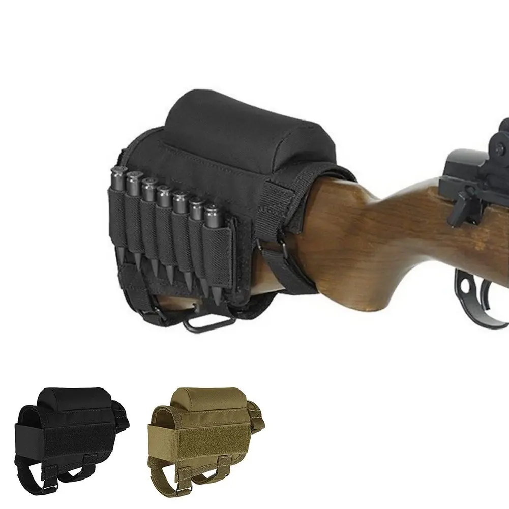 10.99. Tactical Buttstock Rifle Shell Holder, Portable Adjustable Rifle Sto...