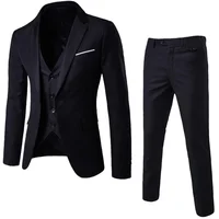 

Men's blazer suit for business office or wedding 3 piece for men suit with pants vest