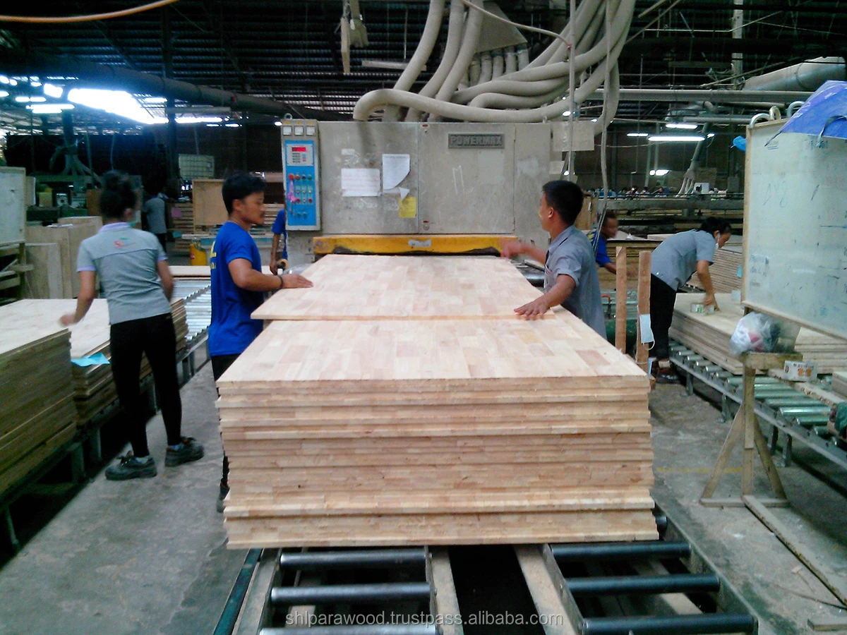 thailand rubberwood finger joint board / wood board / wood panel