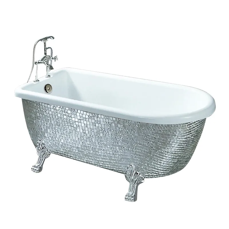 Sanitary Ware Bathroom Acrylic Cast Iron Bathtub Free Standing Wash
