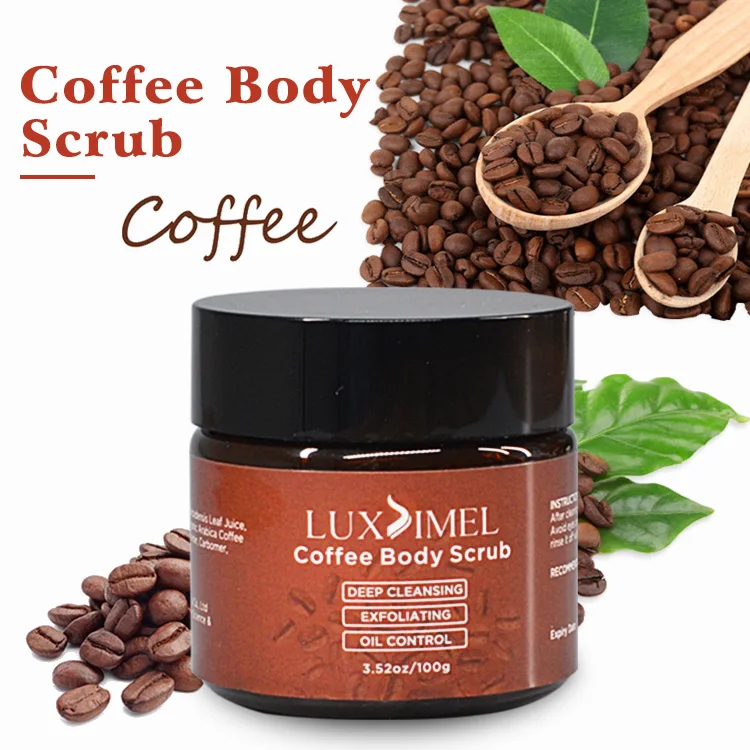 

Private Label Thailand Cleansing Acne Whitening Facial Body Gel Coffee Scrub Exfoliator