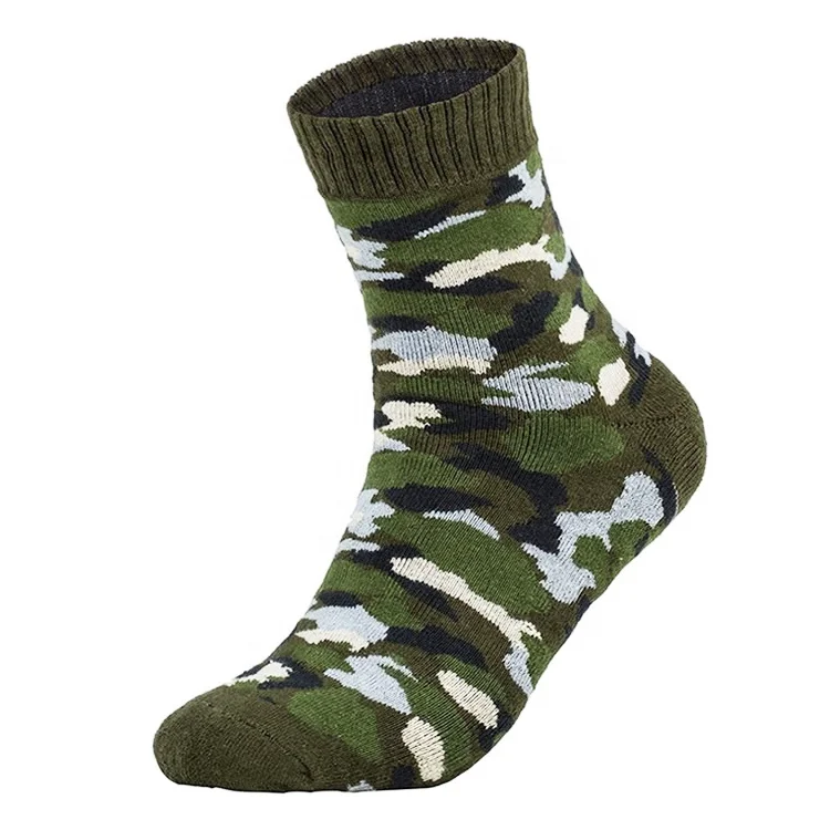 Wholesale Cotton Custom Camouflage Men Army Outdoor Socks For Military ...