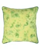 Wholesale Abstract Emerald Green Cotton Slub Tie Dye Elegant Square Cushion Cover