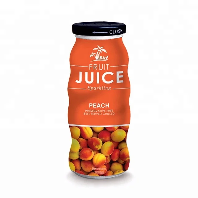
300ml Suppliers Sparkling Fruit Juice Peach flavour 
