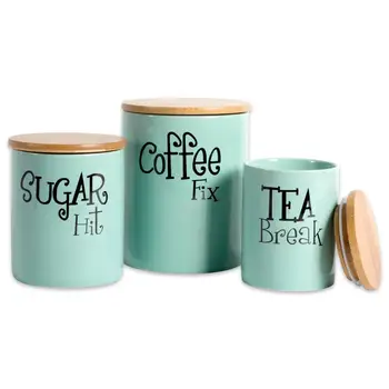 coffee tea sugar canister set