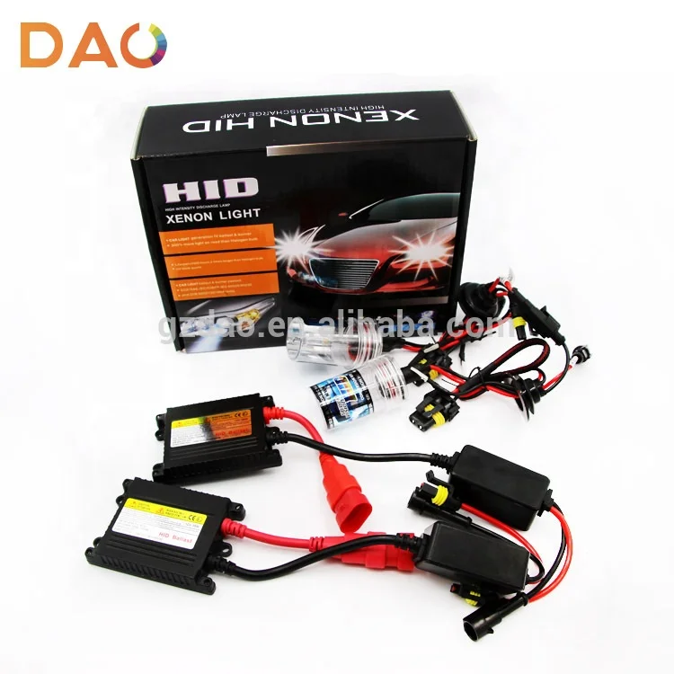 DAO car xenon bulb H1 H7 9005 9006 35w 55w 4300k 6000K 8000k HID xenon car conversion kit