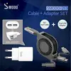SMODO-213 High Speed Charging 3-in-1 Reel Cable + Dual USB Adapter Set