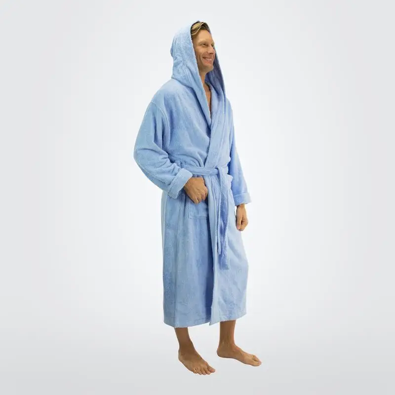 Wholesale Natural Bamboo Bathrobe Warm Bath Dress Robe For Women And