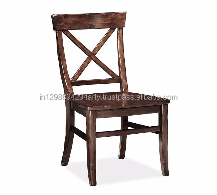 Contemporary Solid Wood Dining Room Furniture Raw Finish Dining Chair