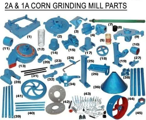 1A & 2A Corn grinding mill spares