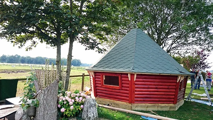 
Luxury Prefab Wooden Grill kota 