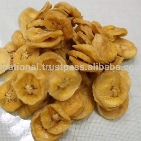 
Dried dehydrated banana slices coins from Thailand 
